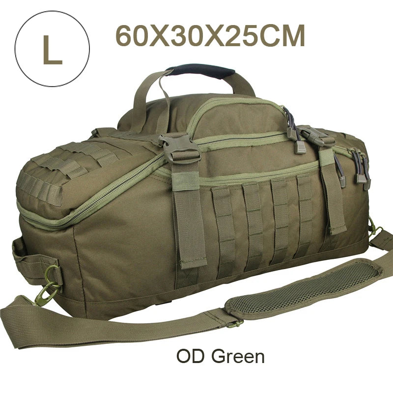 35L 50L 80L Outdoor Mountaineering Molle Tactical Backpack Large Duffel Bag for Hiking Camping and Travel