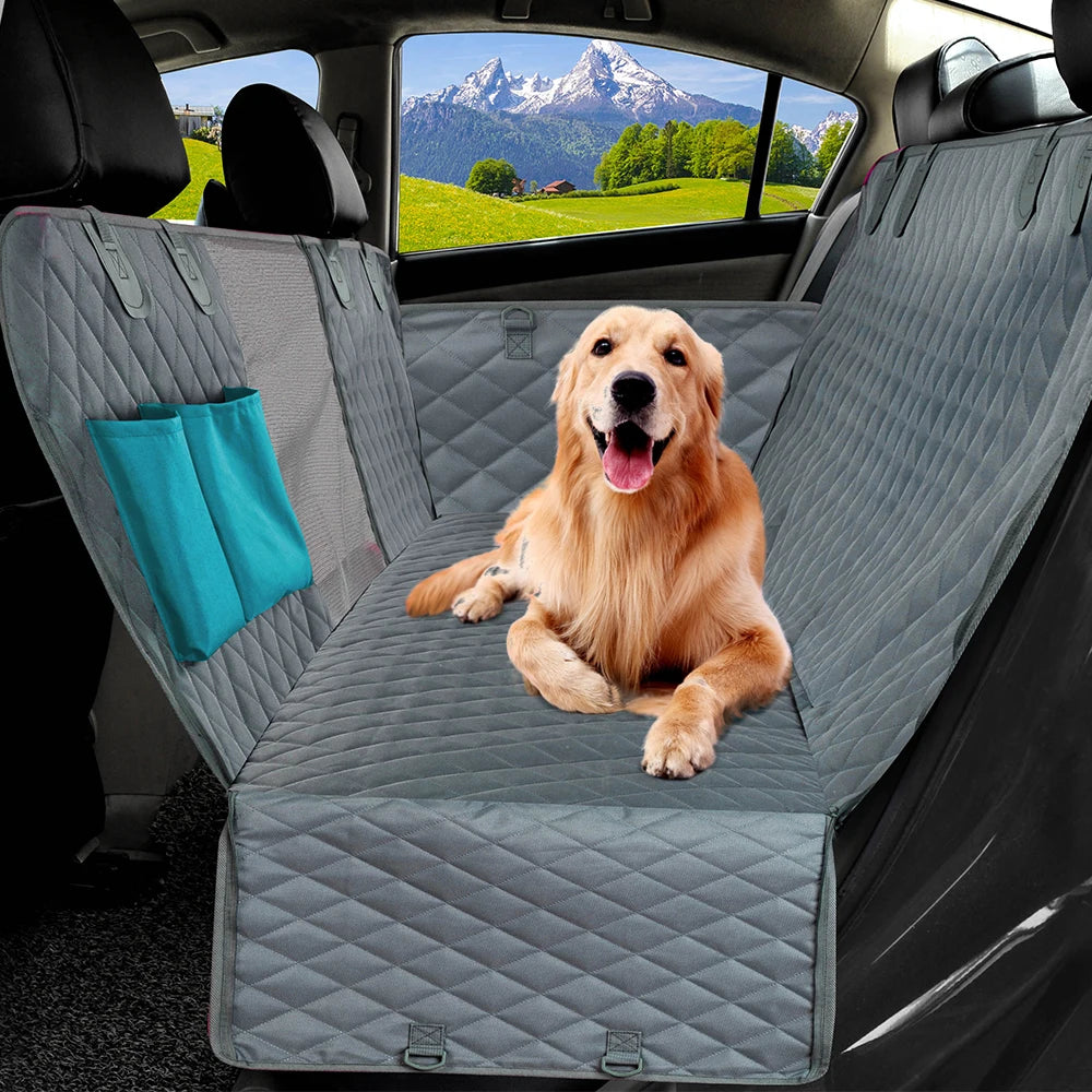 Petravel Dog Car Seat Cover Waterproof Pet Travel Dog Carrier Hammock Back Seat Protector Mat Safety Carrier for Dogs