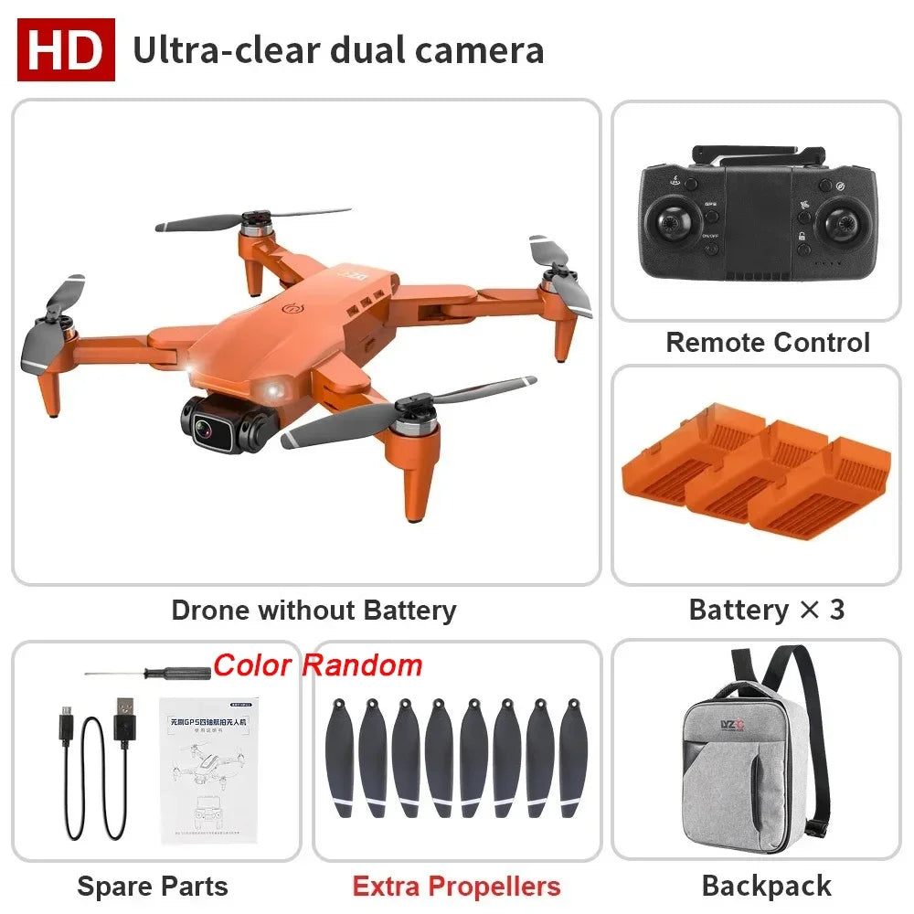L900 Pro 4K Drone with 5G GPS HD Dual Camera Brushless Motor Foldable Quadcopter 1.2KM Range for Aerial Photography