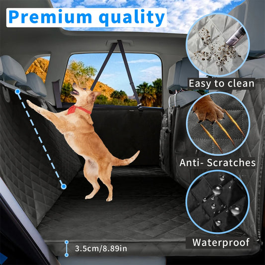 Waterproof Dog Car Seat Cover Back Seat Extender Hammock