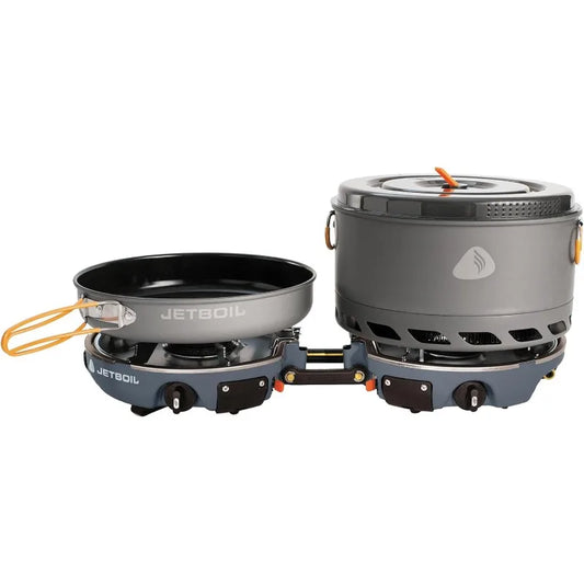 Jetboil Genesis Basecamp Backpacking and Camping Stove Cooking System with Cookware Set
