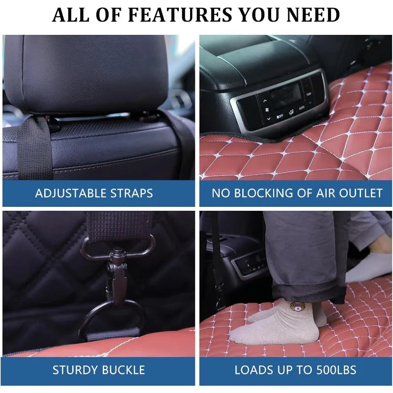 Non-Inflatable Truck Back Seat Bed Mattress, Portable Car Beds for Large Trucks, Double-Sided Folding Travel Bed F150/RAM Trucks