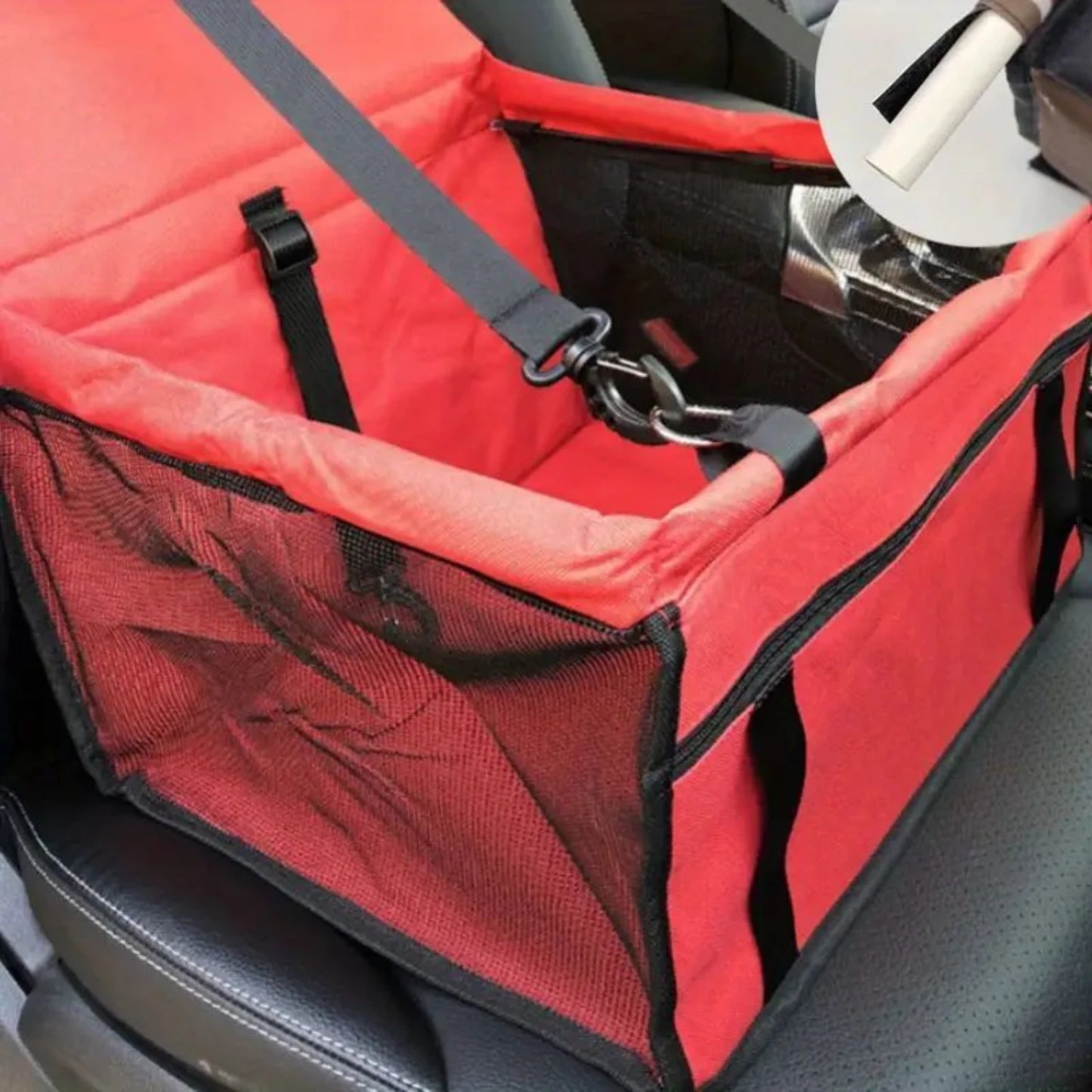 Pet Car Booster Seat For Dog And Cat Portable Breathable Bag With Seat Belt Safety Stable For Travel