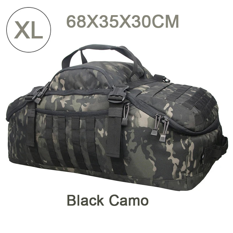 35L 50L 80L Outdoor Mountaineering Molle Tactical Backpack Large Duffel Bag for Hiking Camping and Travel