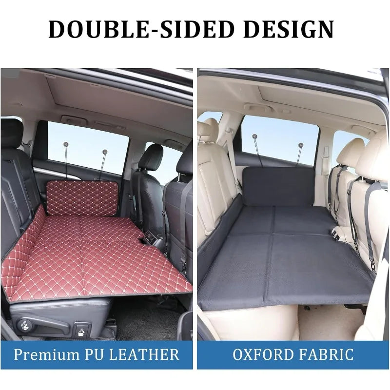 Non-Inflatable Truck Back Seat Bed Mattress, Portable Car Beds for Large Trucks, Double-Sided Folding Travel Bed F150/RAM Trucks