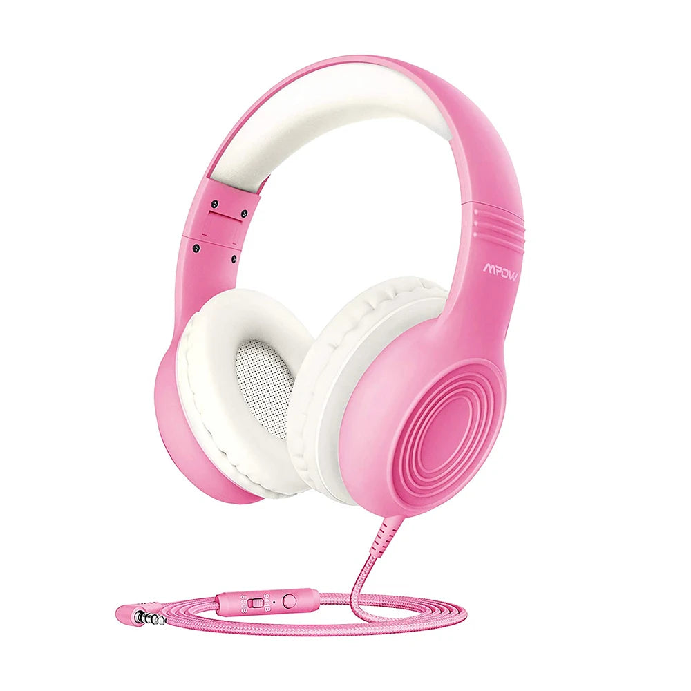 Mpow CH6 Wired Child Headphones Food Grade Material 85dB Volume Limit 3.5mm AUX Port for MP3 MP4 PC Phone Laptops