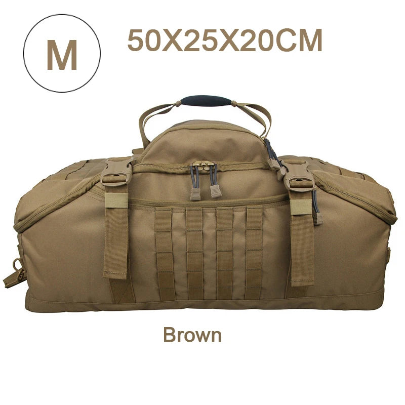 35L 50L 80L Outdoor Mountaineering Molle Tactical Backpack Large Duffel Bag for Hiking Camping and Travel