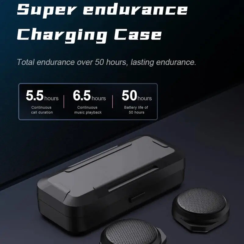 Motorcycle Helmet Bluetooth Headset Sking Earphone CVC Noise Cancellation Stereo Music Automatic Answering High Sound