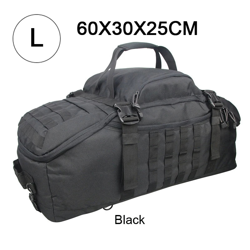 35L 50L 80L Outdoor Mountaineering Molle Tactical Backpack Large Duffel Bag for Hiking Camping and Travel