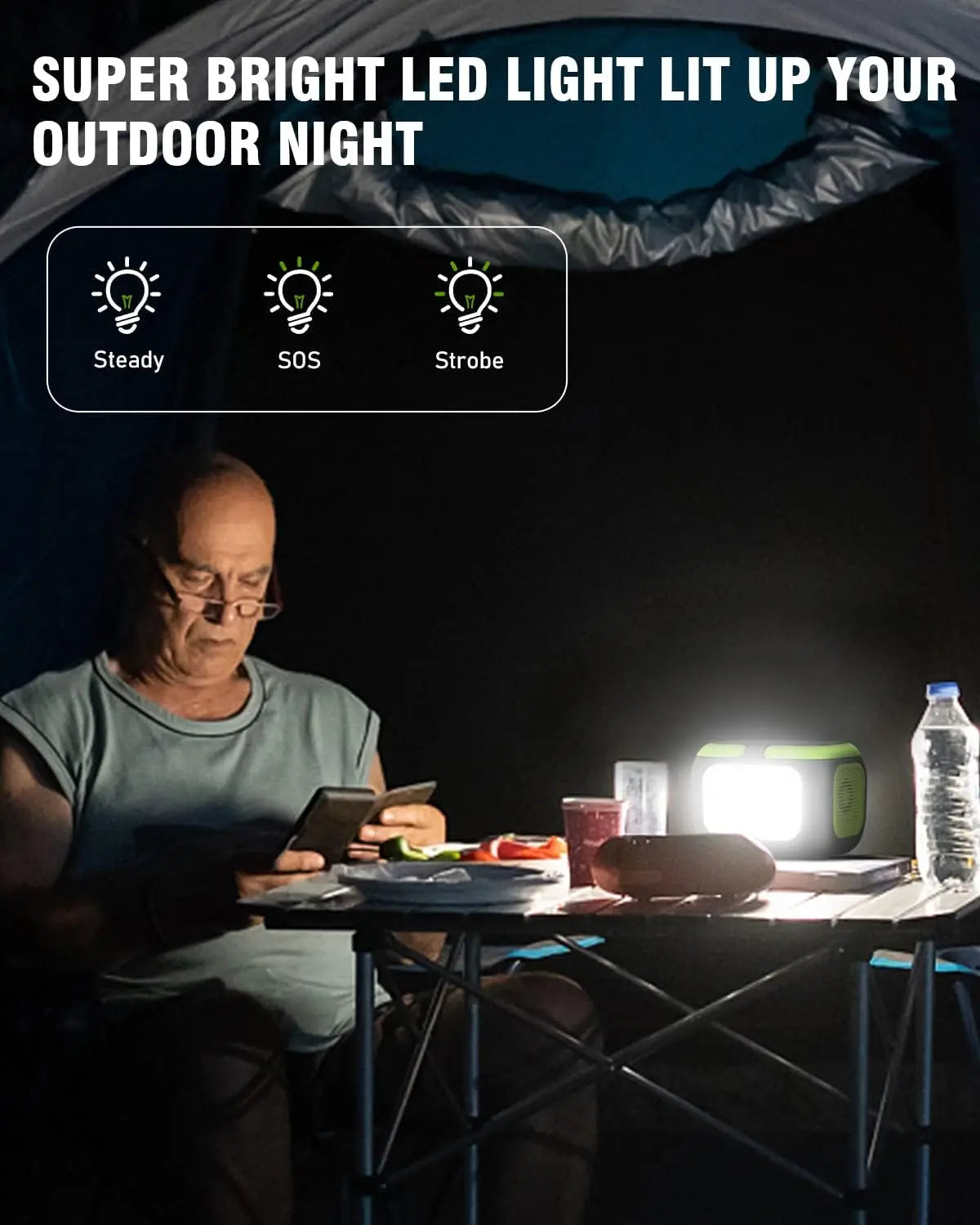 200W Portable Power Station 155Wh Solar Generator 42000mAh Power Bank with AC Outlet 110V DC USB QC3.0 for Outdoor Camping and RV Use