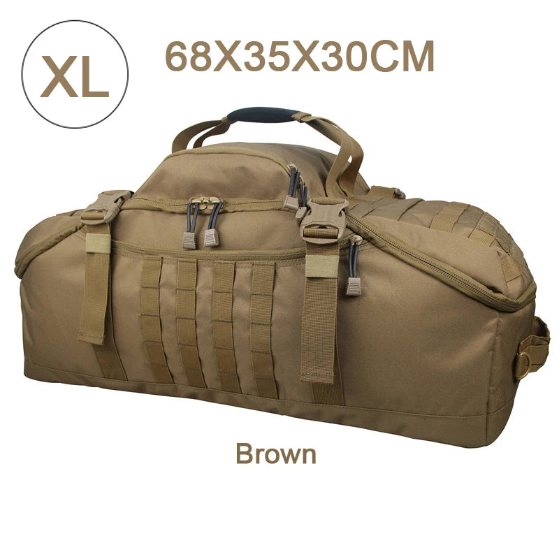 35L 50L 80L Outdoor Mountaineering Molle Tactical Backpack Large Duffel Bag for Hiking Camping and Travel