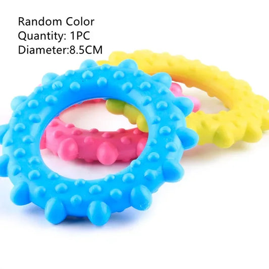 Pet TPR Bite Resistant Chew Toy for Dogs Small Biting Bone Puppy Accessories 1 Piece Random Color