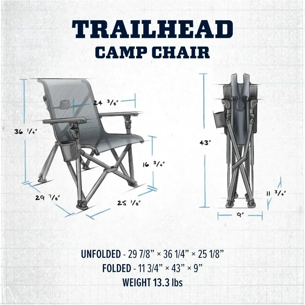 Beach Chairs Trailhead Collapsible Camp Chair Chaise Lounges Outdoor Furniture Folding Lightweight