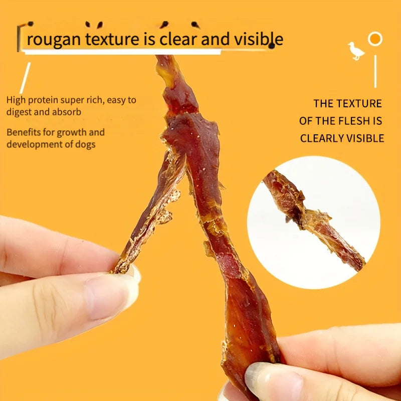 2 Pack Chicken Jerky Treats for Small Medium Large Dogs Made with Real Pure Chicken 200g 7.05oz Healthy Snack