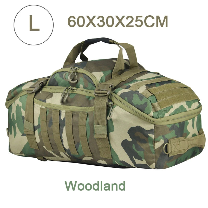 35L 50L 80L Outdoor Mountaineering Molle Tactical Backpack Large Duffel Bag for Hiking Camping and Travel