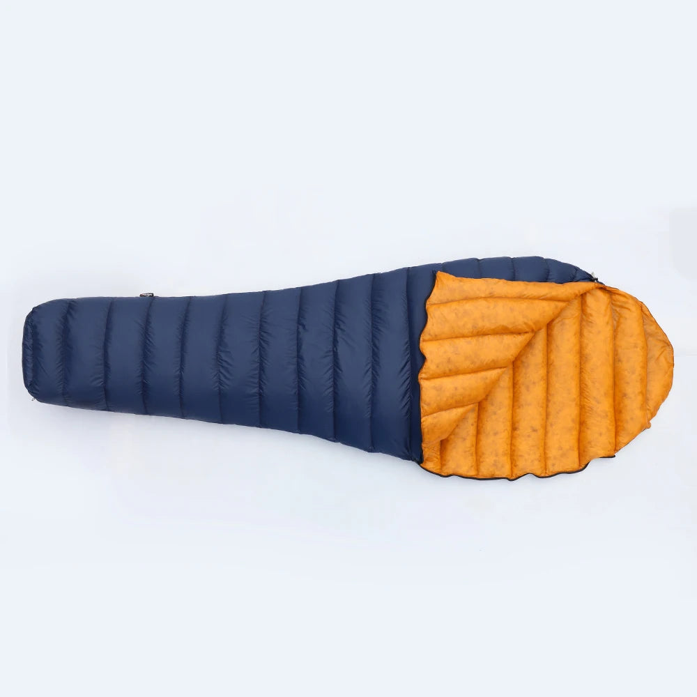 Kamperbox Ultralight Down Sleeping Bag for Camping Outdoor Use Comfortable Temperature Scale 5 to 0 Degrees