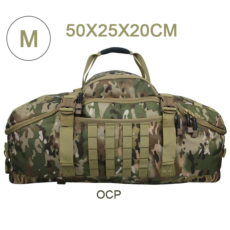 35L 50L 80L Outdoor Mountaineering Molle Tactical Backpack Large Duffel Bag for Hiking Camping and Travel
