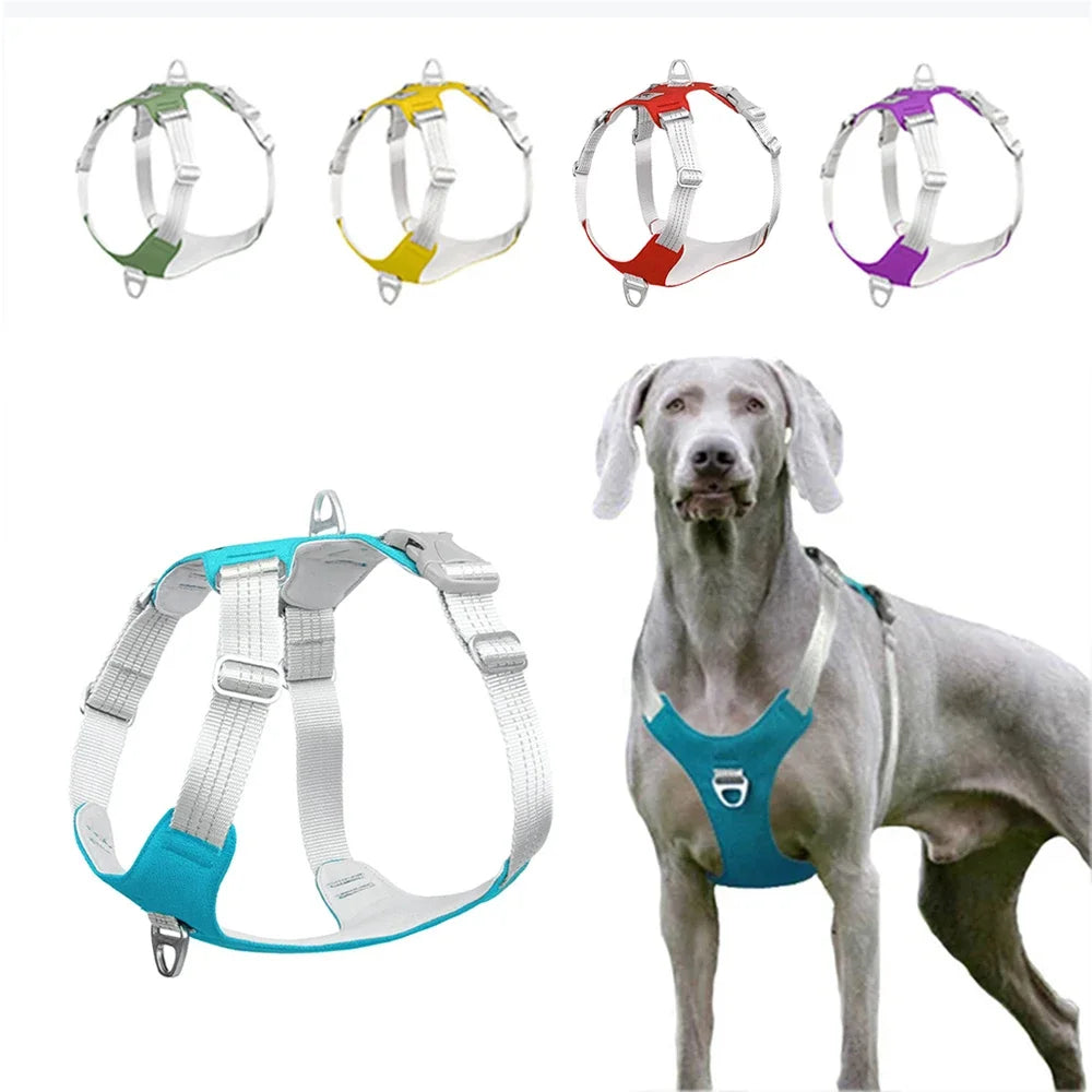 Adjustable Reflective Dog Harness Vest for Small Medium Large Dogs Outdoor Training