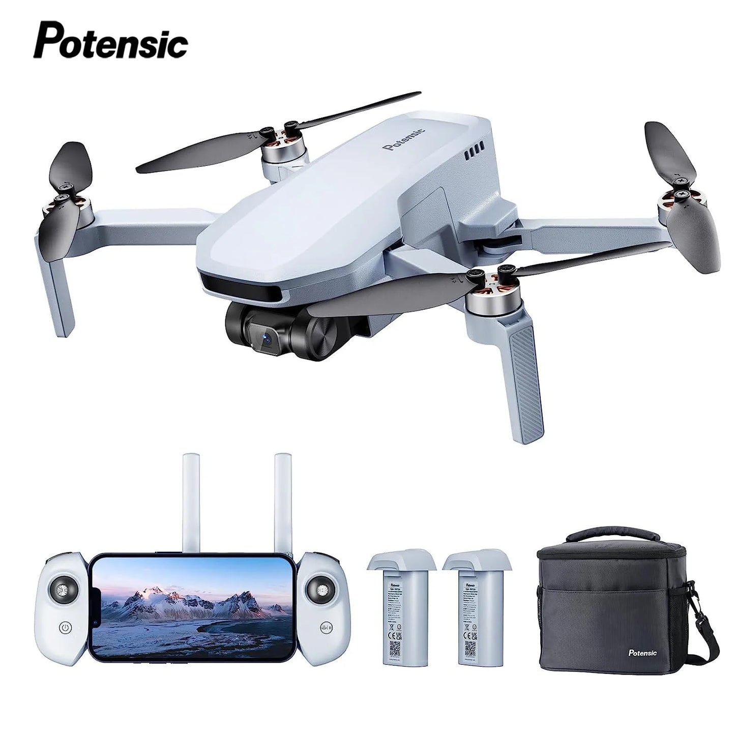 Potensic C0 Single Axis Gimbal 4K GPS Drone Under 249g Max 4 Kilometer for Adults and Beginners ATOM SE