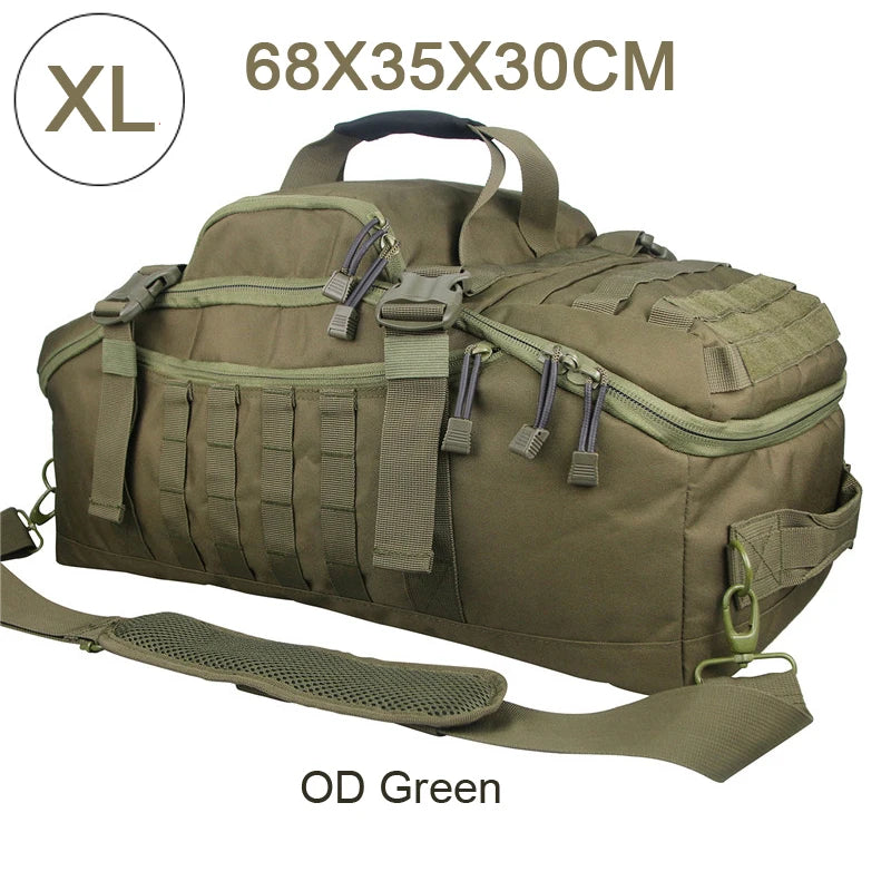 35L 50L 80L Outdoor Mountaineering Molle Tactical Backpack Large Duffel Bag for Hiking Camping and Travel
