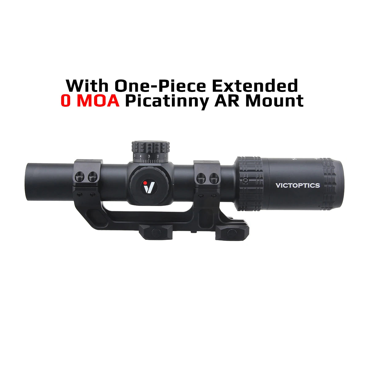 VictOptics S6 1-6x24 SFP Riflescope With Red&Green Illumination Turret lock System Wide Field of View Design For AR 15 .223 5.56