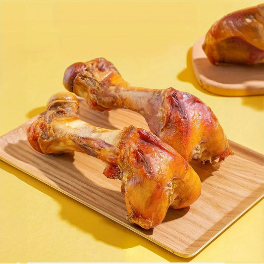 240g Beef Dog Bone for Aggressive Chewers 6 Inch Large and Medium Breed Dog Treat Natural 2 Count