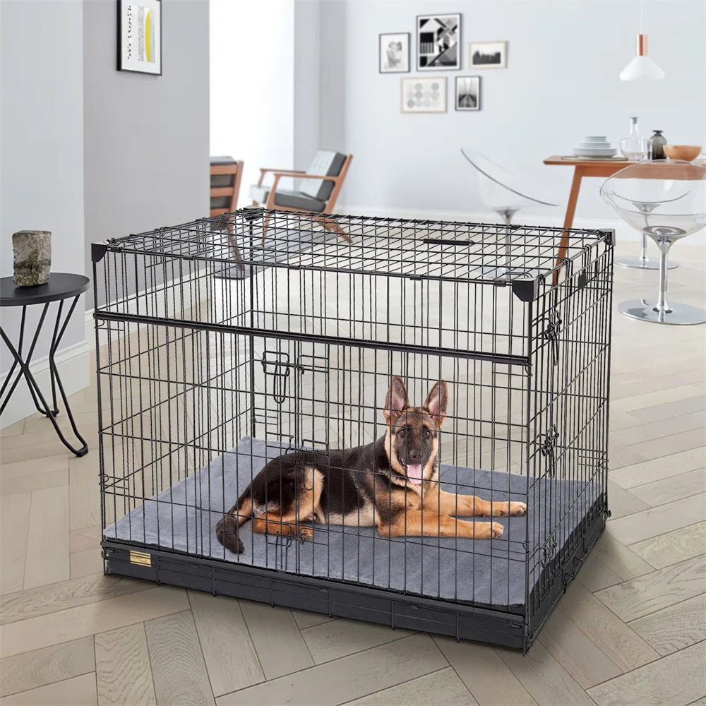 Large Orthopaedic Dog Bed Waterproof Cushion Pet Mattress 2 in 1 with Removable Washable Cover for Indoor and Outdoor Use