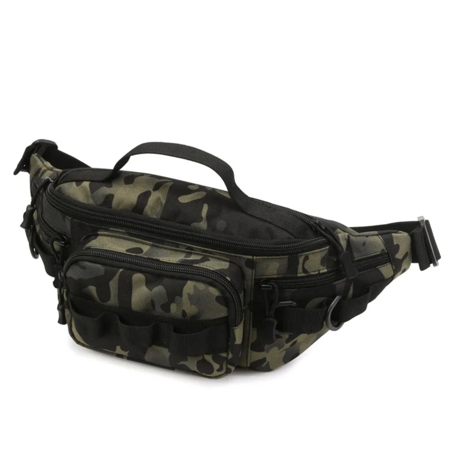 Durable Large Capacity Waterproof Men's Military Tactical Molle Waist Chest Fishing Lure Fanny Pack Backpack for Outdoor Sports