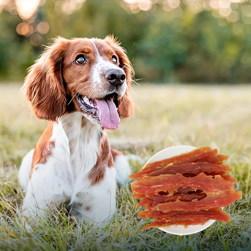 2 Pack Chicken Jerky Treats for Small Medium Large Dogs Made with Real Pure Chicken 200g 7.05oz Healthy Snack