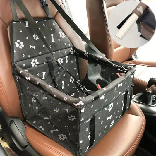 Pet Car Booster Seat For Dog And Cat Portable Breathable Bag With Seat Belt Safety Stable For Travel