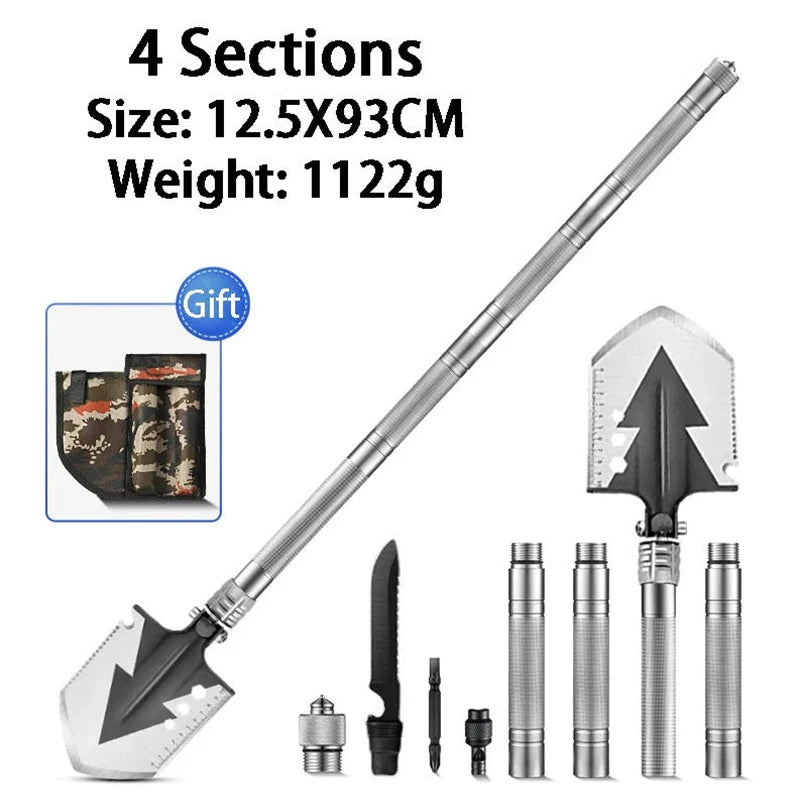 Multifunctional Folding Shovel Outdoor Vehicle Mounted Engineer Shovels Tourism Camping Survival Spade Garden Hand Tools