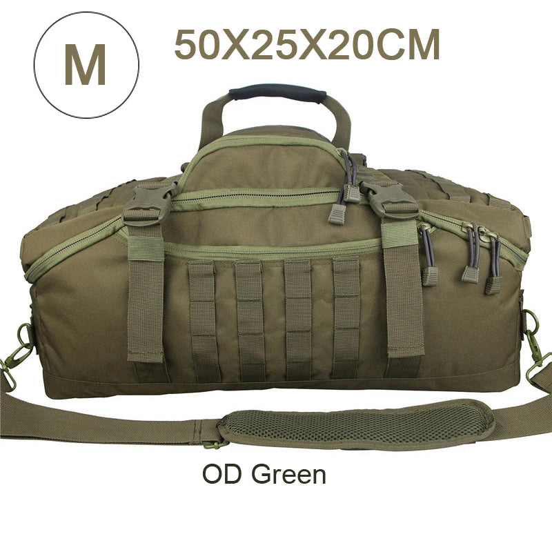 35L 50L 80L Outdoor Mountaineering Molle Tactical Backpack Large Duffel Bag for Hiking Camping and Travel