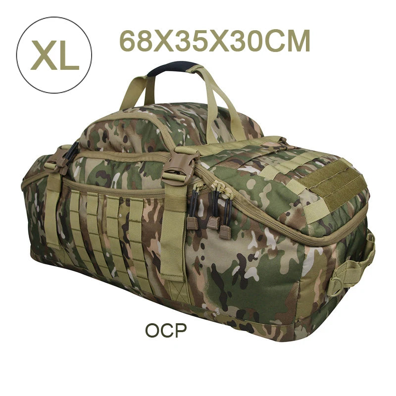 35L 50L 80L Outdoor Mountaineering Molle Tactical Backpack Large Duffel Bag for Hiking Camping and Travel